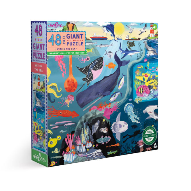 eeBoo 48 Pc Puzzle - Within the Sea - Bobangles
