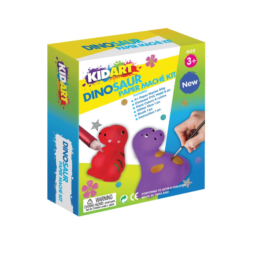 KidArt - Paper Mache Kit - Dinosaurs - Bobangles
