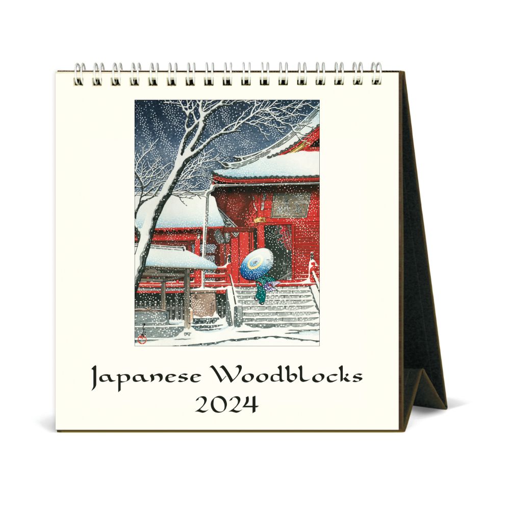 Cavallini 2024 Desk Calendar - Japanese Woodblock - Bobangles